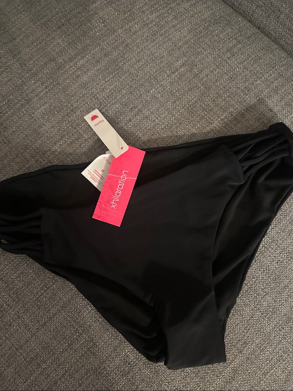 Xhilaration Black Strappy Bikini Bottom